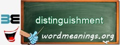 WordMeaning blackboard for distinguishment